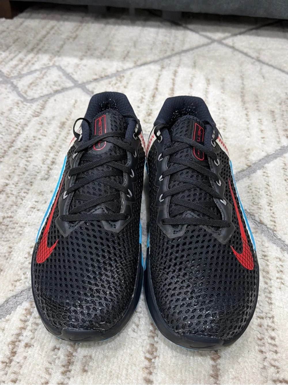 Nike Metcon 6 Training Lifting Shoes Men’s Size 10.5 Black Blue Red CK9388-070